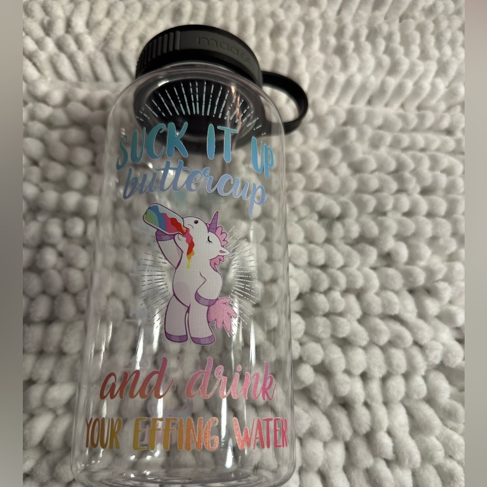 Handmade time marker water bottle